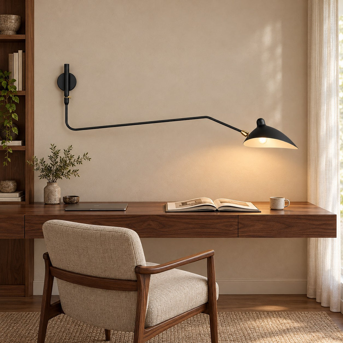 Modern Multi-Arm Wall Sconce Wall Mounted Metal Adjustable LED Wall Lighting Fixture