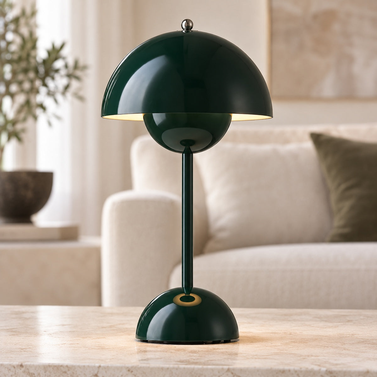 Modern Cordless Table Lamp with Adjustable Brightness and USB Charging for Indoor and Outdoor Use