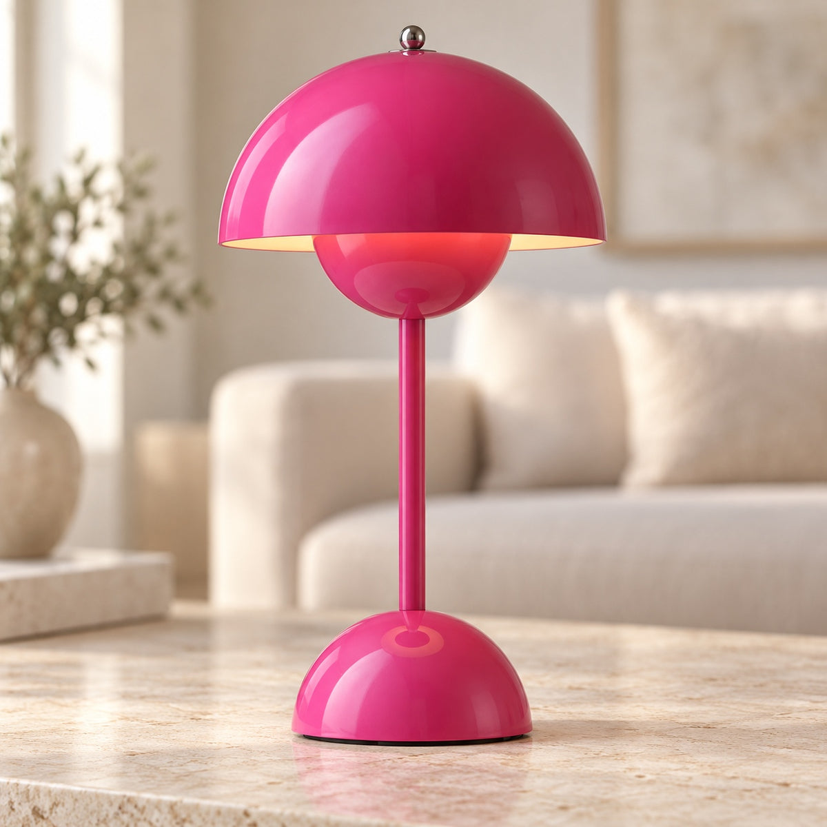 Modern Cordless Table Lamp with Adjustable Brightness and USB Charging for Indoor and Outdoor Use
