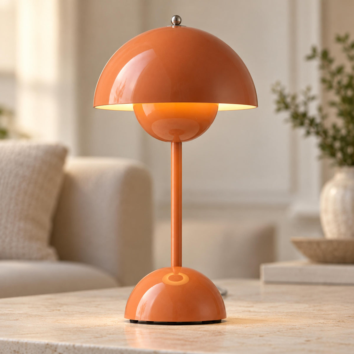 Modern Cordless Table Lamp with Adjustable Brightness and USB Charging for Indoor and Outdoor Use