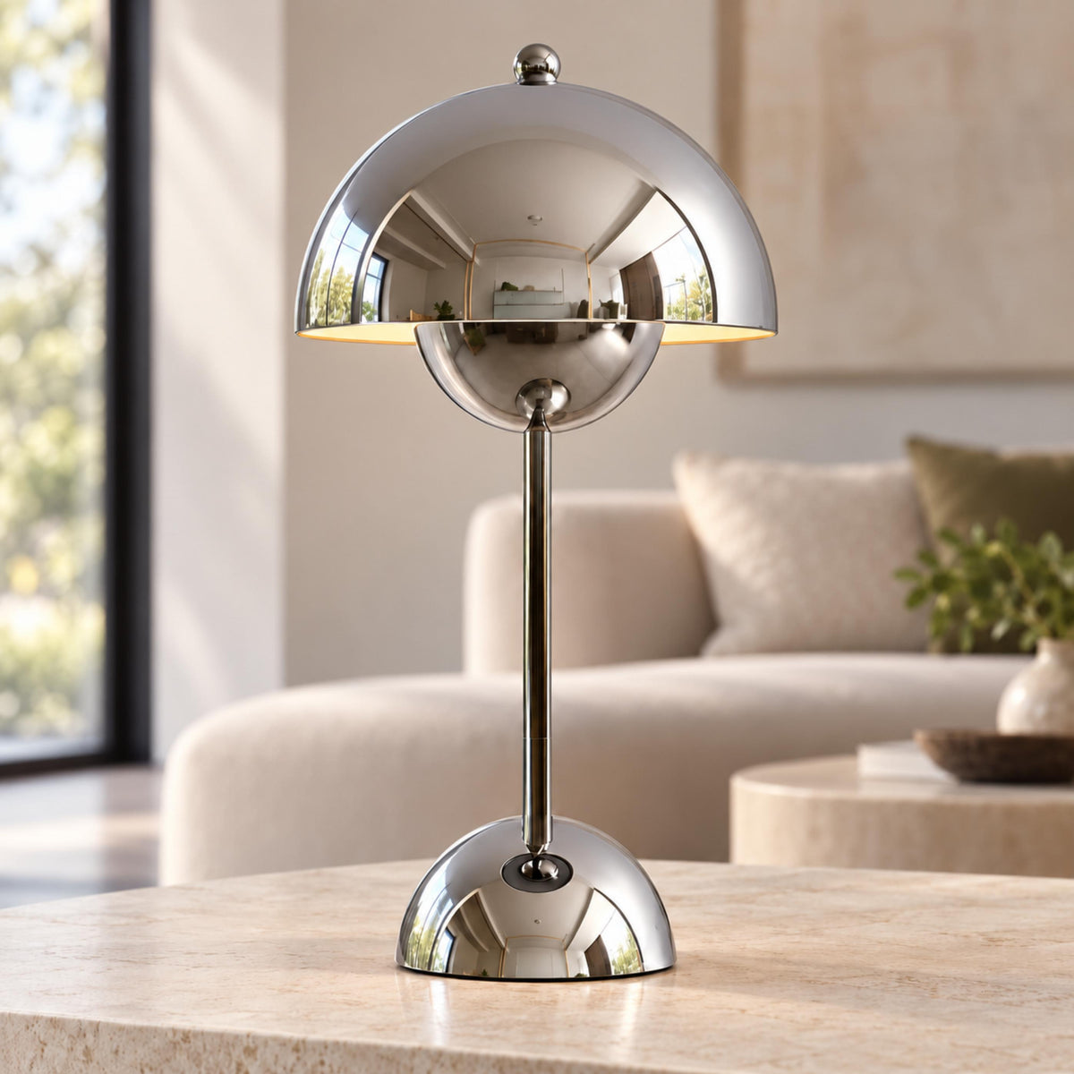Modern Cordless Table Lamp with Adjustable Brightness and USB Charging for Indoor and Outdoor Use