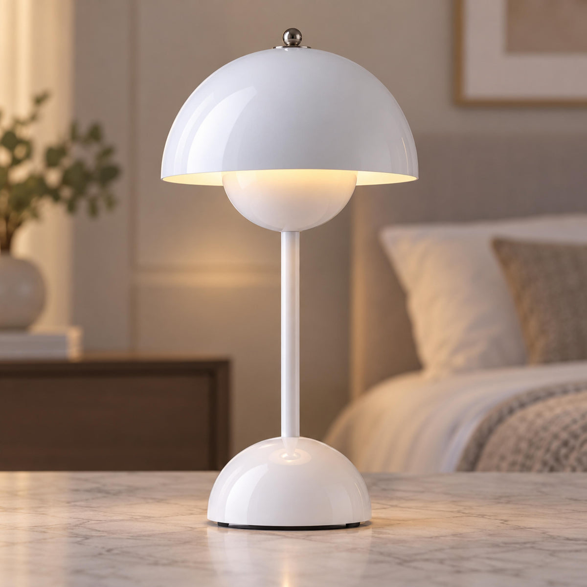 Modern Cordless Table Lamp with Adjustable Brightness and USB Charging for Indoor and Outdoor Use