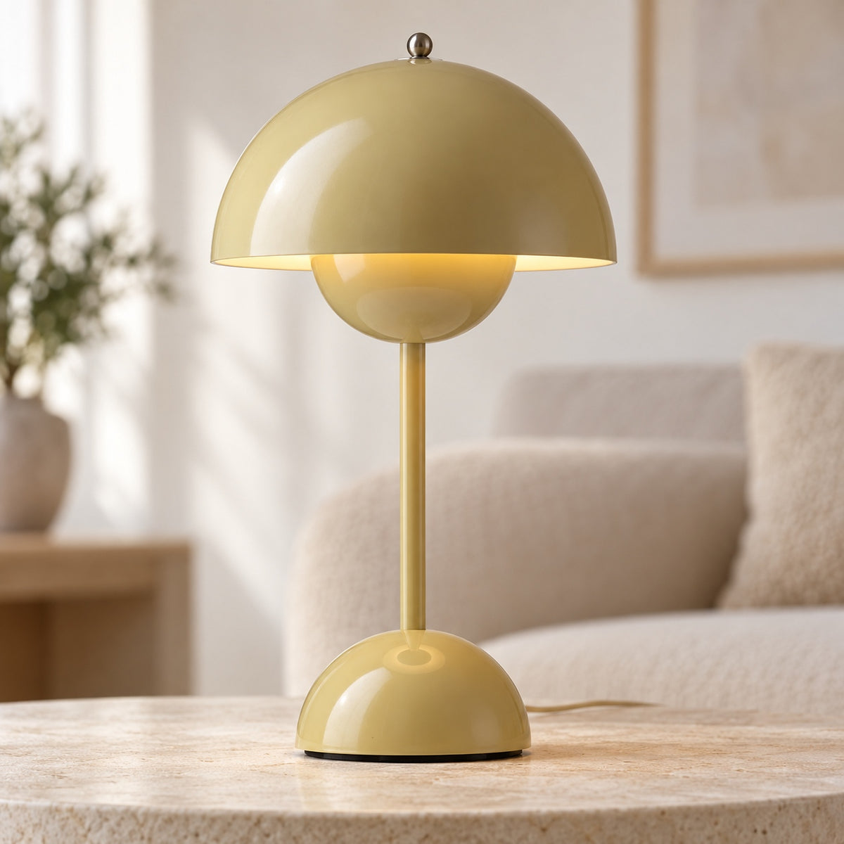 Modern Cordless Table Lamp with Adjustable Brightness and USB Charging for Indoor and Outdoor Use