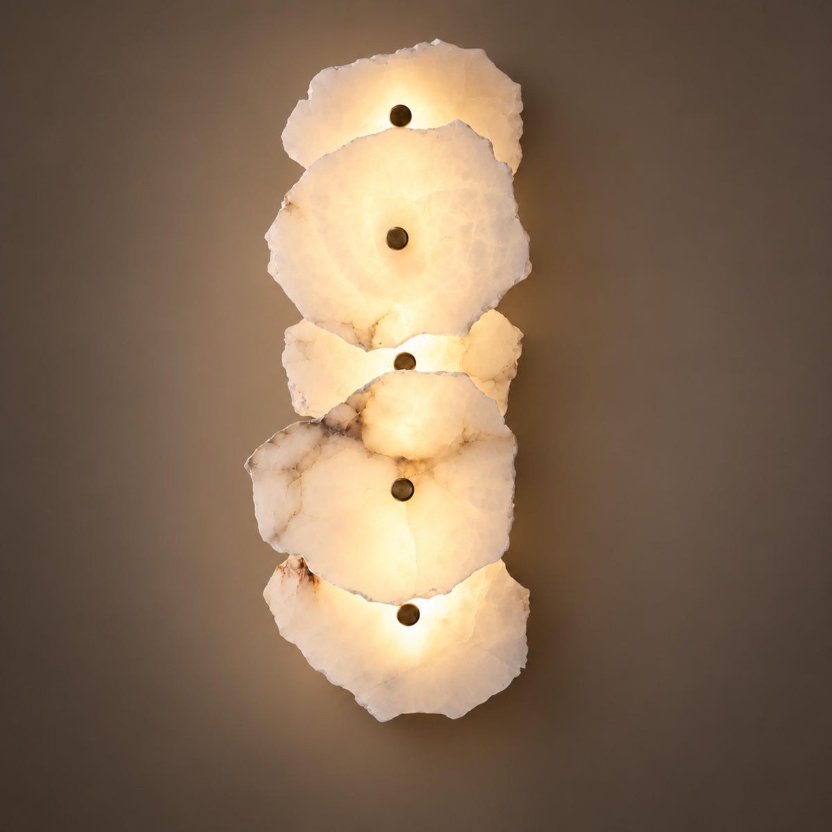 Modern Wall Light Wall Mounted Alabaster Shade Ambient Illumination Fixture