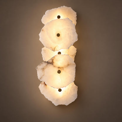 Modern Wall Light Wall Mounted Alabaster Shade Ambient Illumination Fixture
