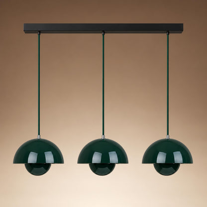 Modern Adjustable Black Pendant Light Hanging Metal LED for Kitchen and Home Lighting