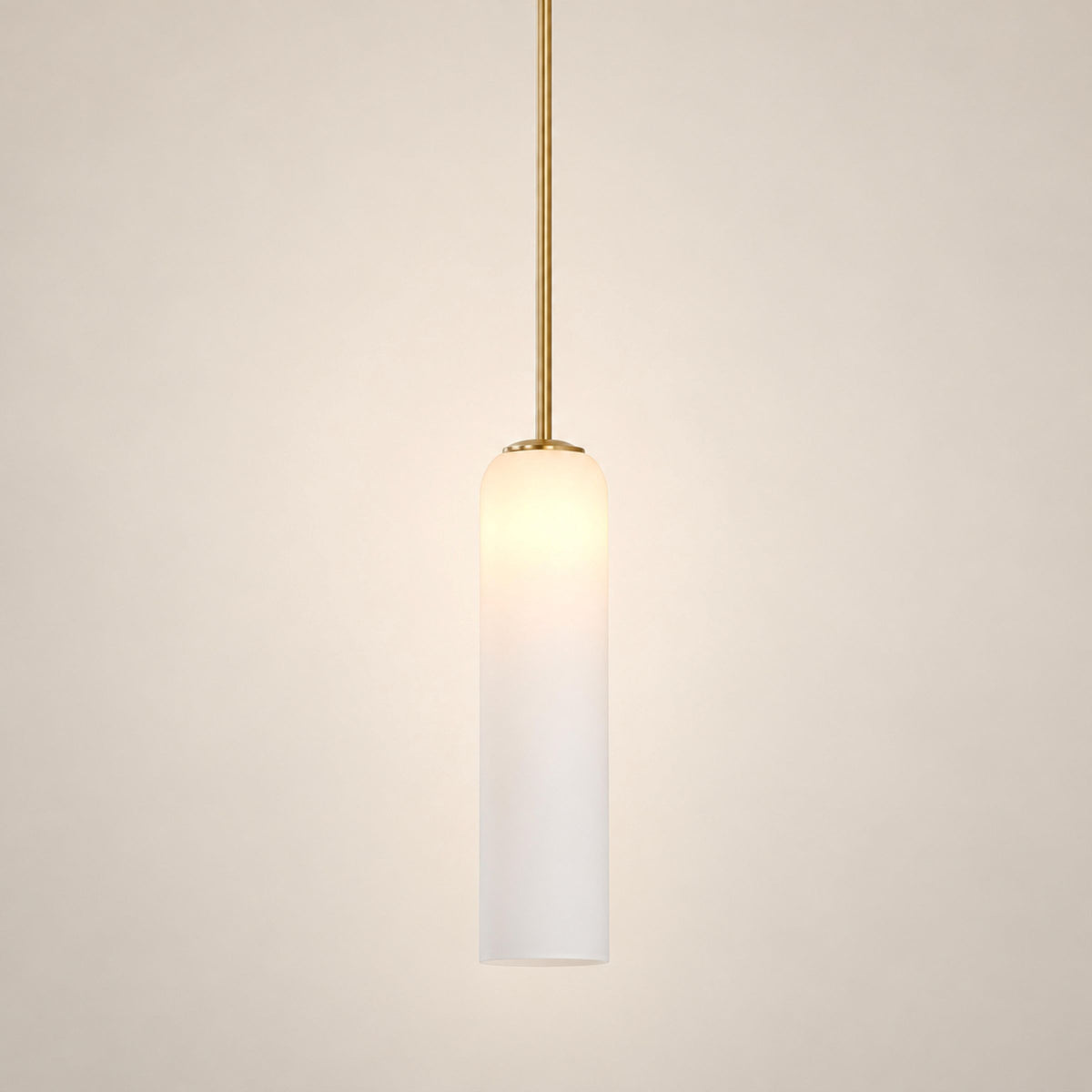 Modern Glass Pendant Lamp Adjustable Height LED Hanging Light for Kitchen Lighting