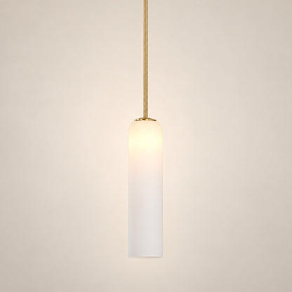 Modern Glass Pendant Lamp Adjustable Height LED Hanging Light for Kitchen Lighting