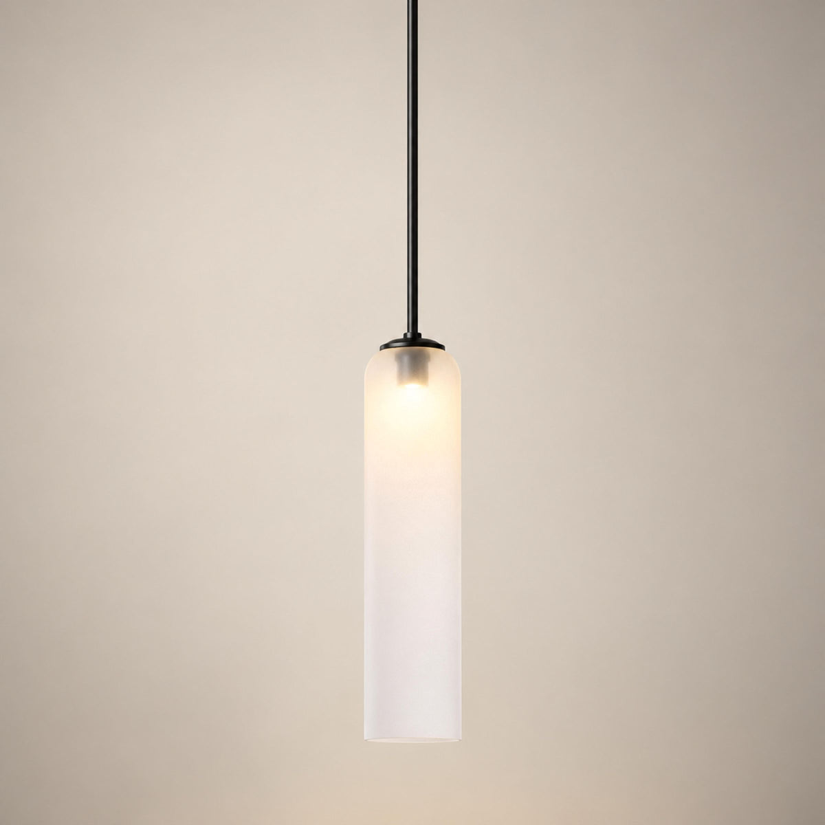 Modern Glass Pendant Lamp Adjustable Height LED Hanging Light for Kitchen Lighting