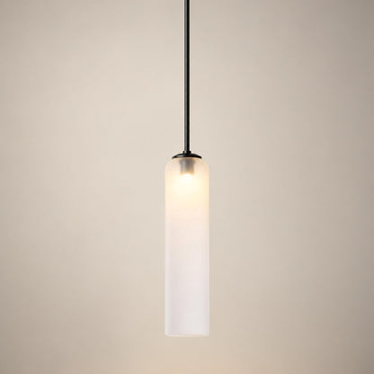 Modern Glass Pendant Lamp Adjustable Height LED Hanging Light for Kitchen Lighting
