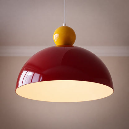 Modern Colorful Glass Pendant Light Adjustable Height LED Hanging Fixture for Kitchen Dining
