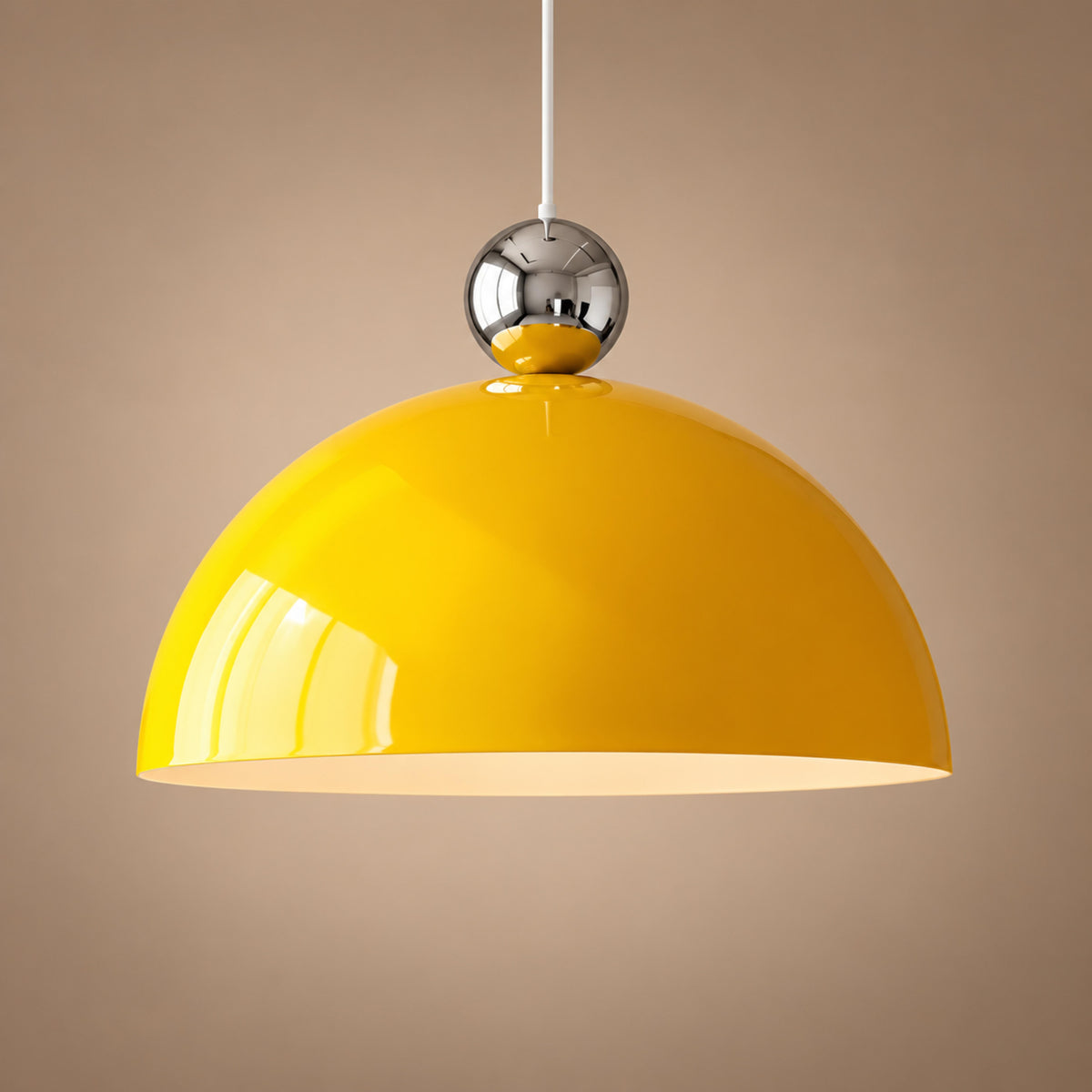 Modern Colorful Glass Pendant Light Adjustable Height LED Hanging Fixture for Kitchen Dining