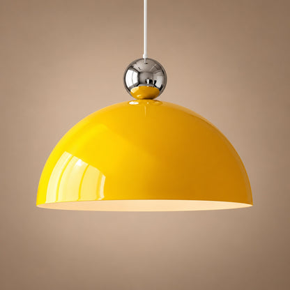 Modern Colorful Glass Pendant Light Adjustable Height LED Hanging Fixture for Kitchen Dining
