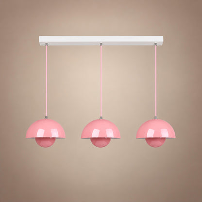 Modern Adjustable Black Pendant Light Hanging Metal LED for Kitchen and Home Lighting