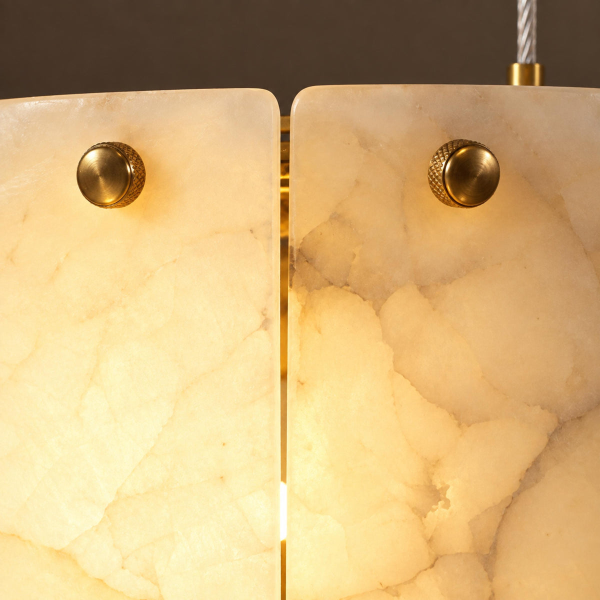 Modern Chandelier Adjustable Hanging Alabaster 9 Light Fixture for Dining Room Gold Finish