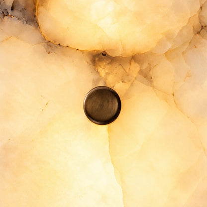 Modern Wall Light Wall Mounted Alabaster Shade Ambient Illumination Fixture