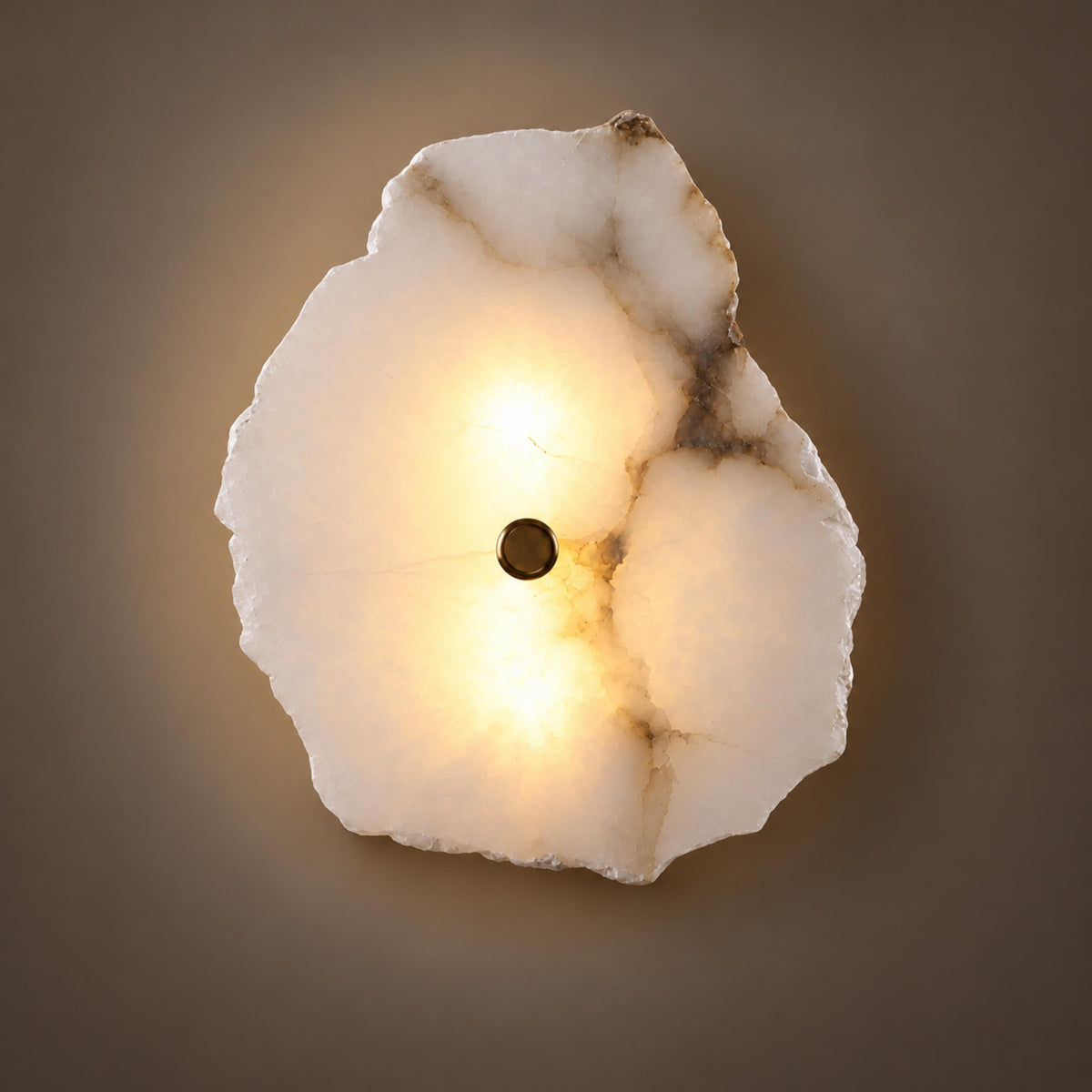 Modern Wall Light Wall Mounted Alabaster Shade Ambient Illumination Fixture
