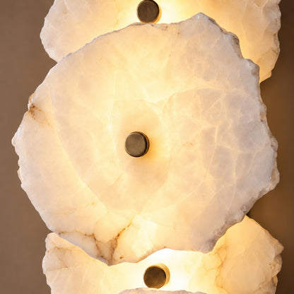 Modern Wall Light Wall Mounted Alabaster Shade Ambient Illumination Fixture