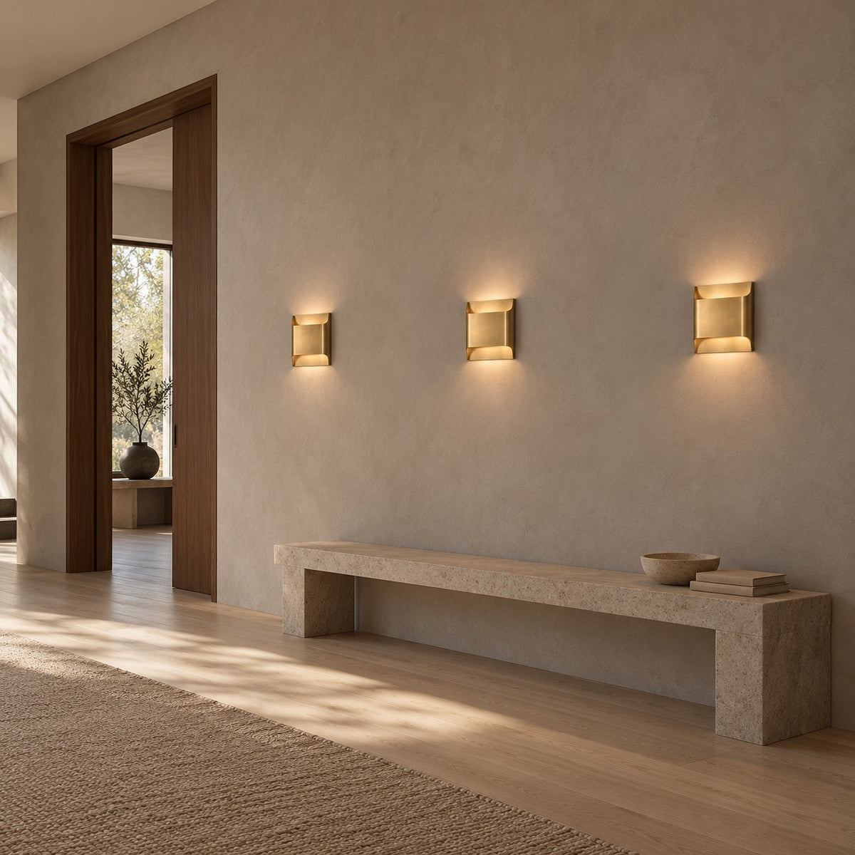 Modern Brass Wall Light Wall Mounted Metal Fixture Adjustable Lighting