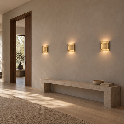 Modern Brass Wall Light Wall Mounted Metal Fixture Adjustable Lighting