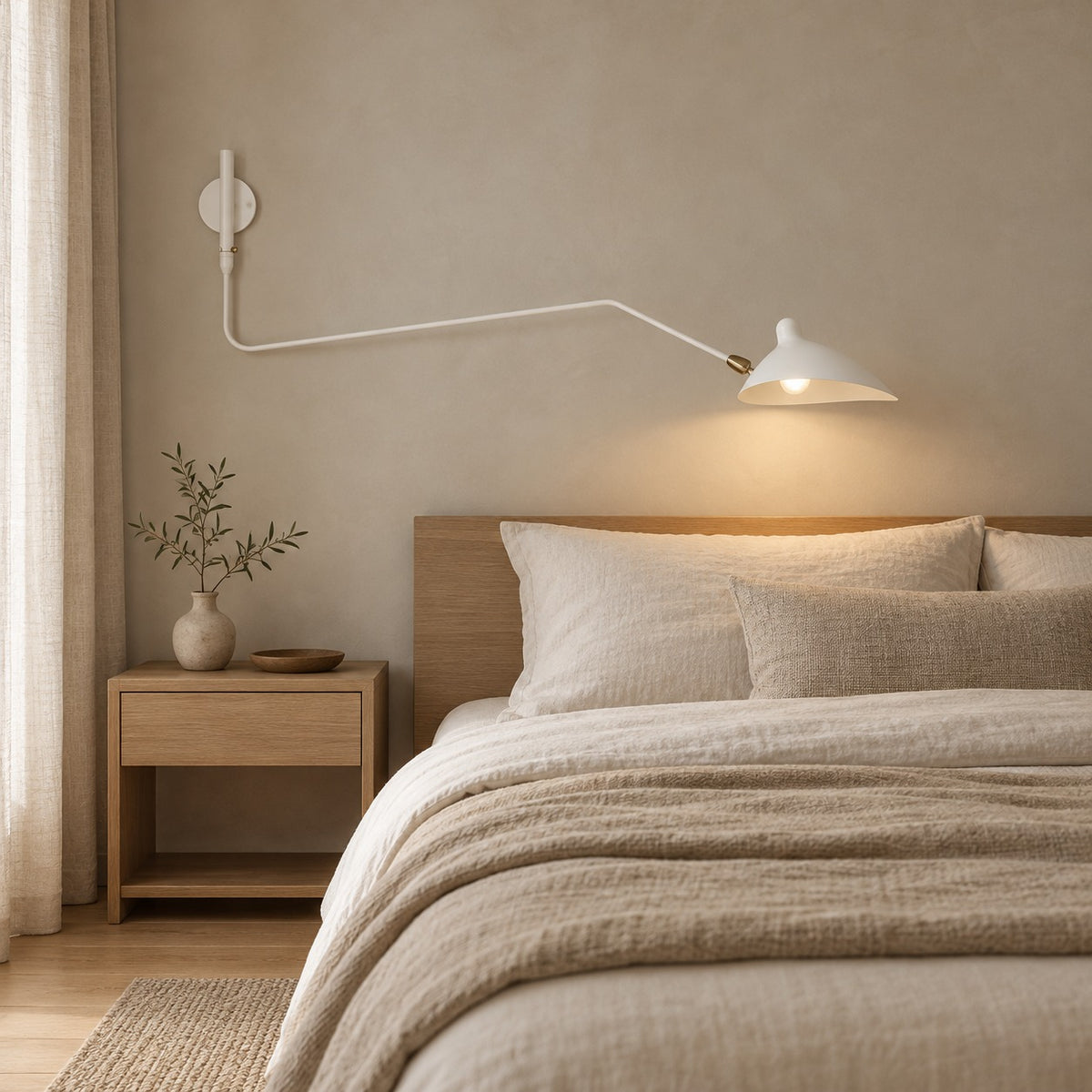 Modern Multi-Arm Wall Sconce Wall Mounted Metal Adjustable LED Wall Lighting Fixture