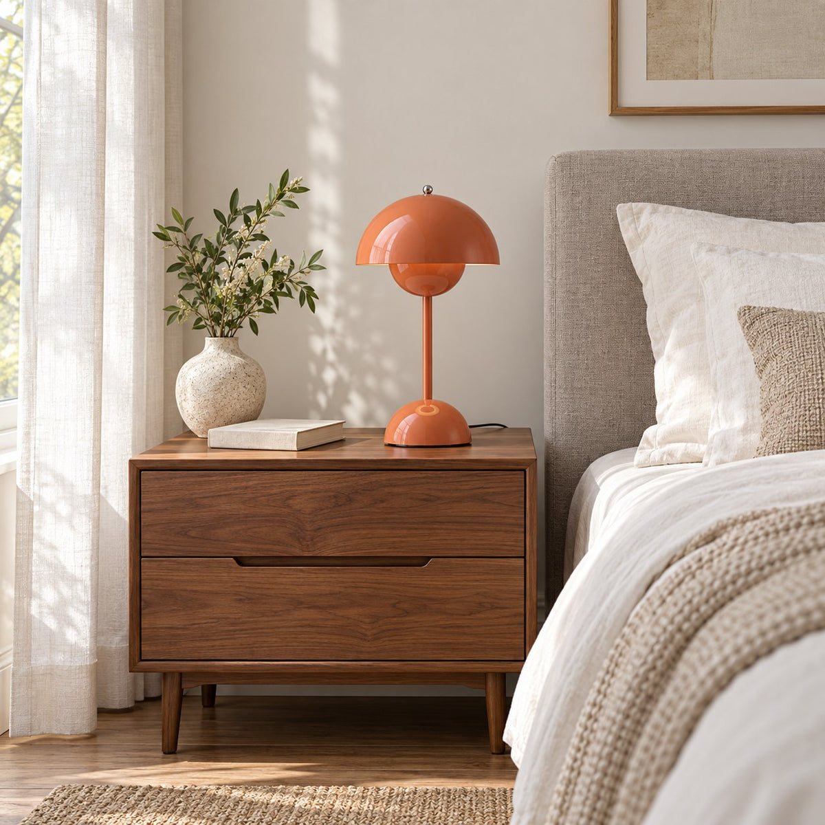 Modern Cordless Table Lamp with Adjustable Brightness and USB Charging for Indoor and Outdoor Use