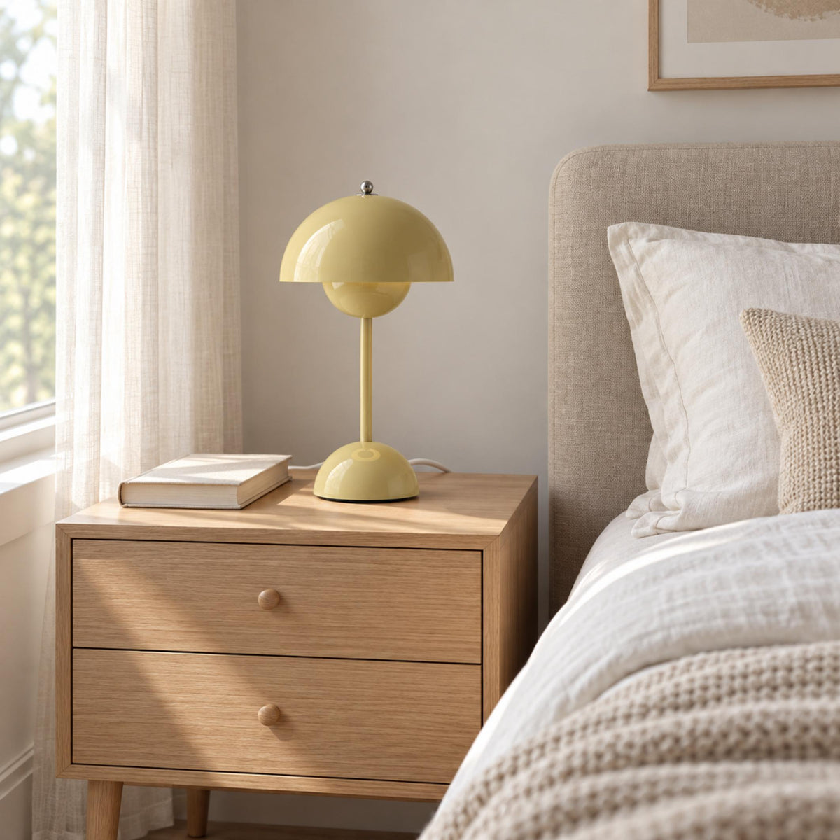 Modern Cordless Table Lamp with Adjustable Brightness and USB Charging for Indoor and Outdoor Use