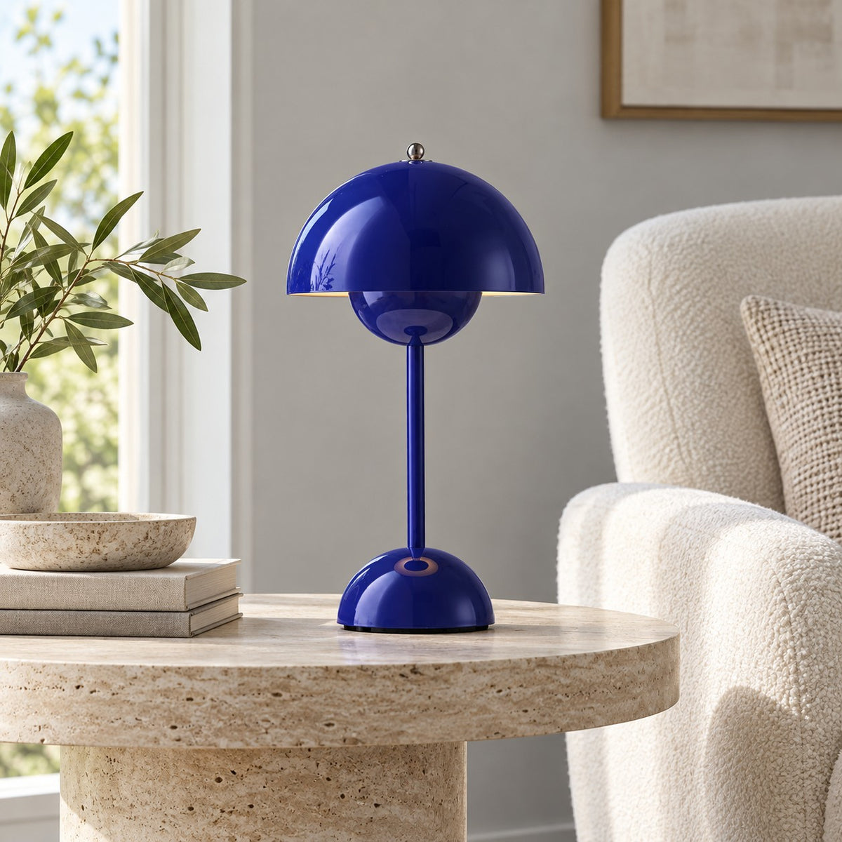 Modern Cordless Table Lamp with Adjustable Brightness and USB Charging for Indoor and Outdoor Use