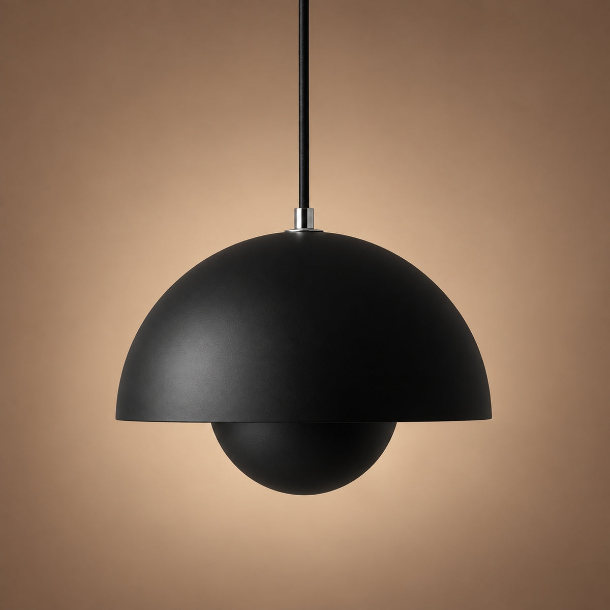 Modern Adjustable Black Pendant Light Hanging Metal LED for Kitchen and Home Lighting