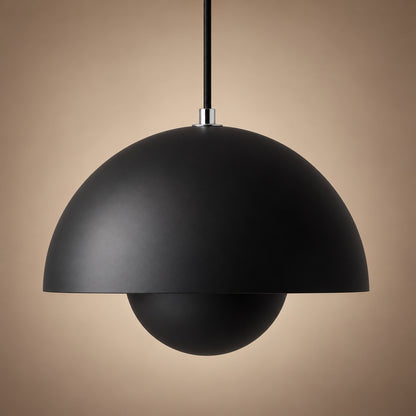 Modern Adjustable Black Pendant Light Hanging Metal LED for Kitchen and Home Lighting