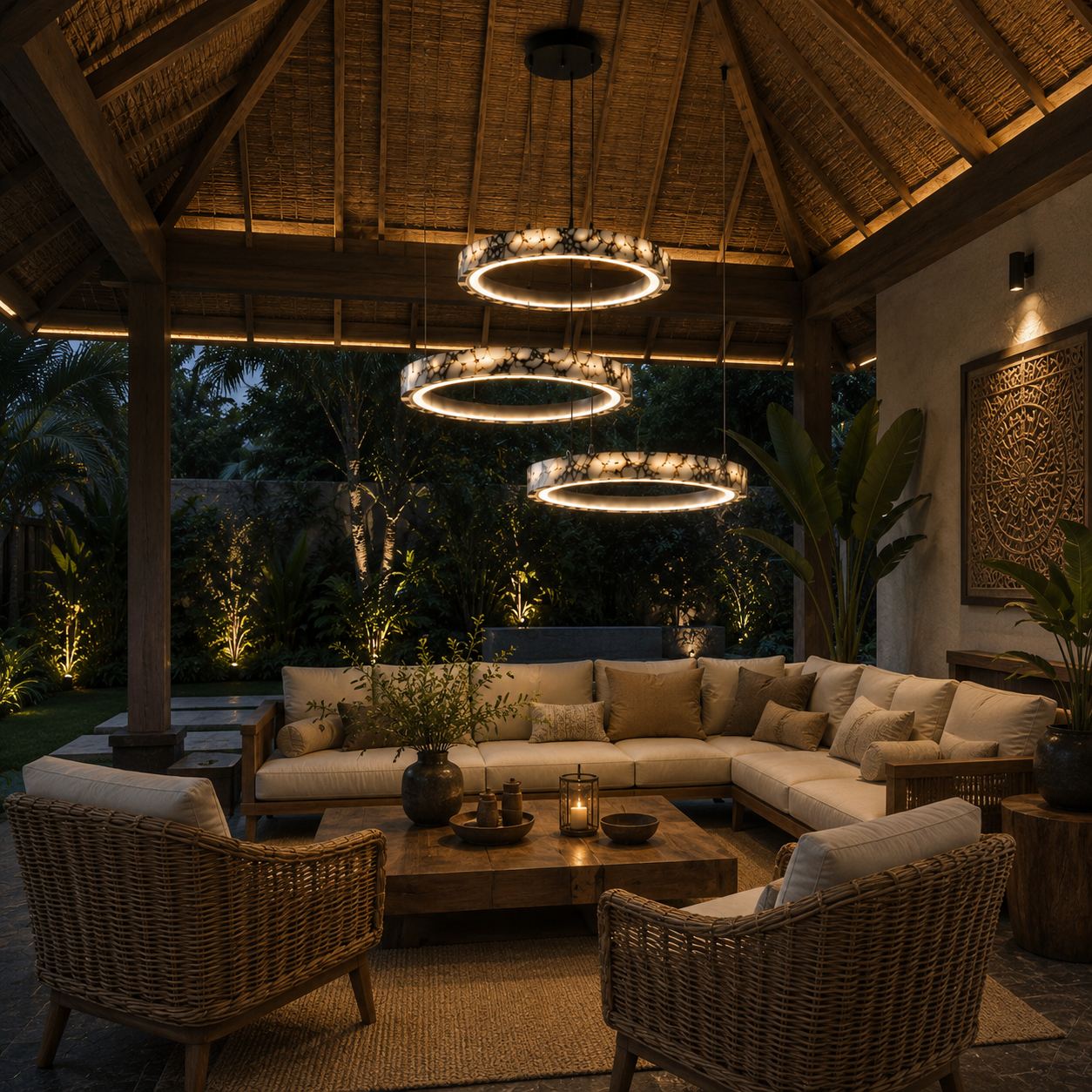 Modern Chandelier Pendant Light Adjustable Natural Marble Integrated LED Illumination 79
