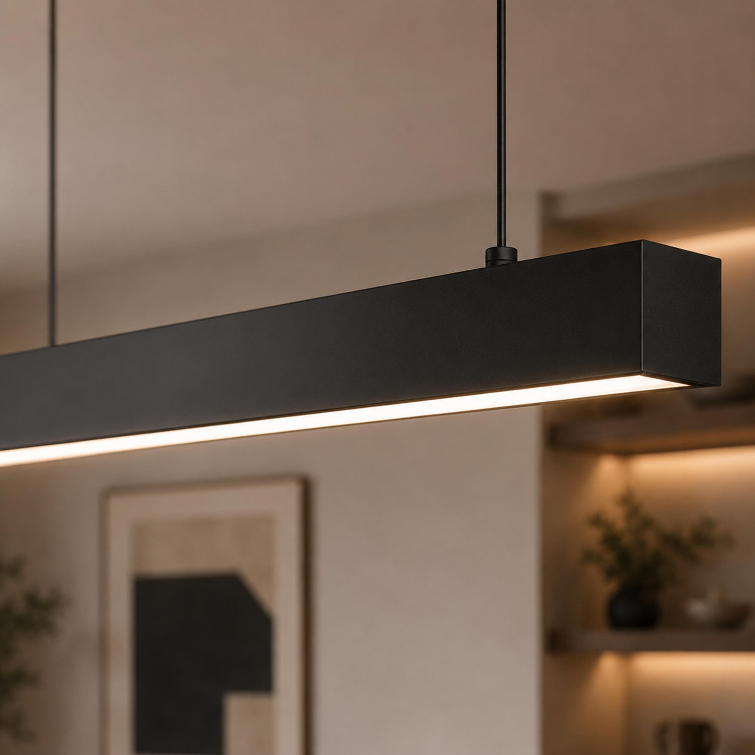 Modern Glass Pendant Light Adjustable Hanging Metal LED for Kitchen Island Dining Room