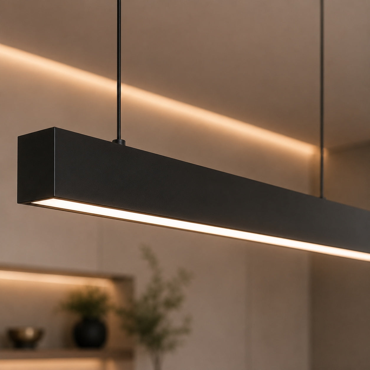 Modern Glass Pendant Light Adjustable Hanging Metal LED for Kitchen Island Dining Room