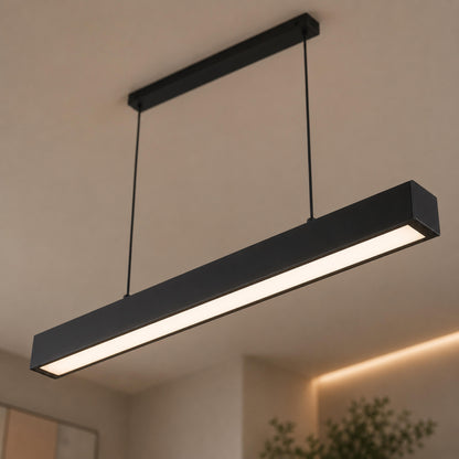 Modern Glass Pendant Light Adjustable Hanging Metal LED for Kitchen Island Dining Room