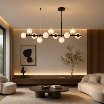 Modern Glass Pendant Lights Cluster Hanging Adjustable LED for Kitchen Island and Dining Room
