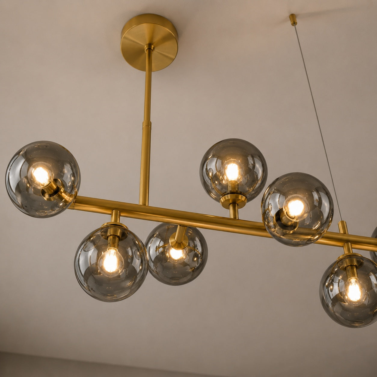 Modern Glass Pendant Lights Cluster Hanging Adjustable LED for Kitchen Island and Dining Room