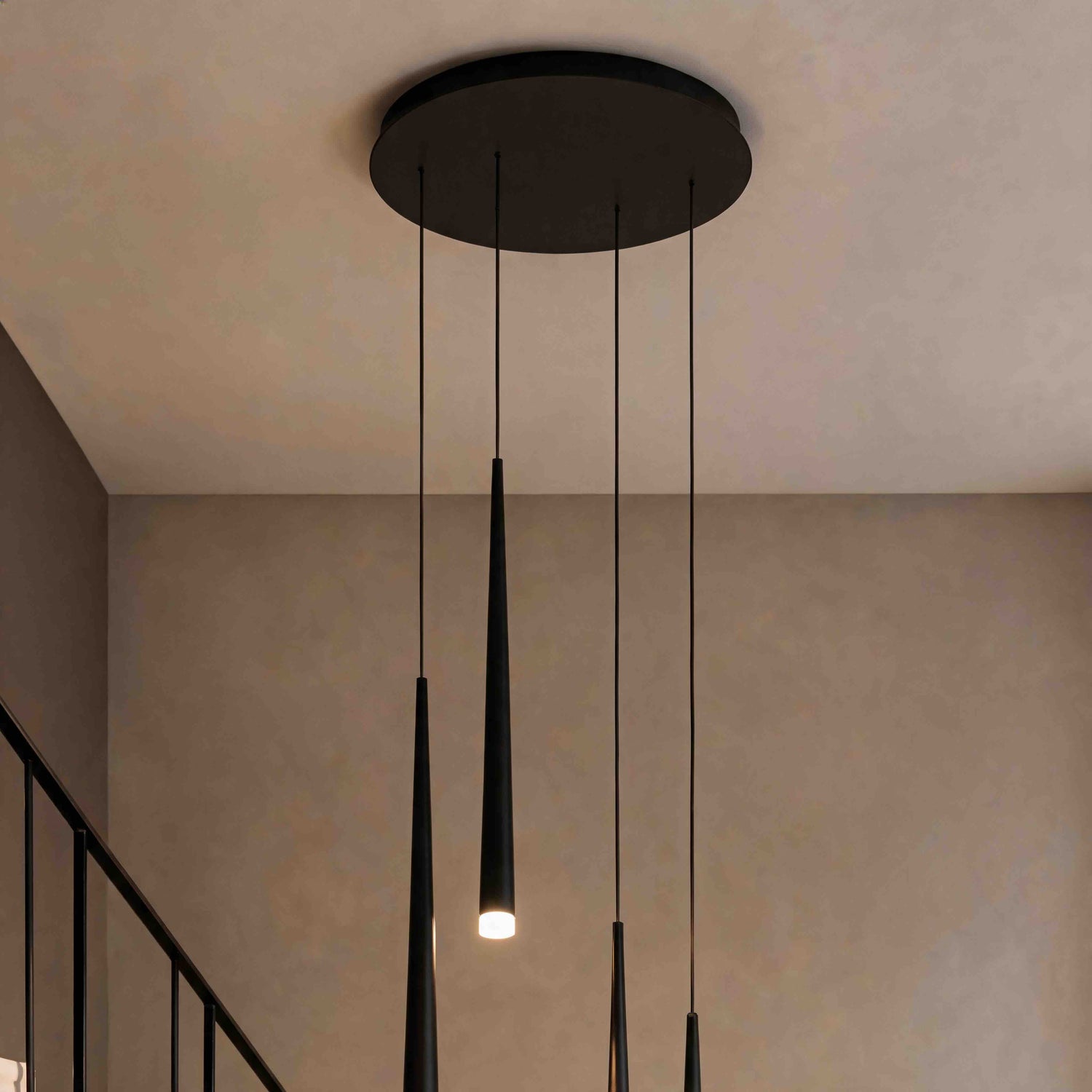 Modern Nordic Flush Mount Ceiling Light Adjustable Iron Acrylic Dimmable LED 6 Heads 18W 8