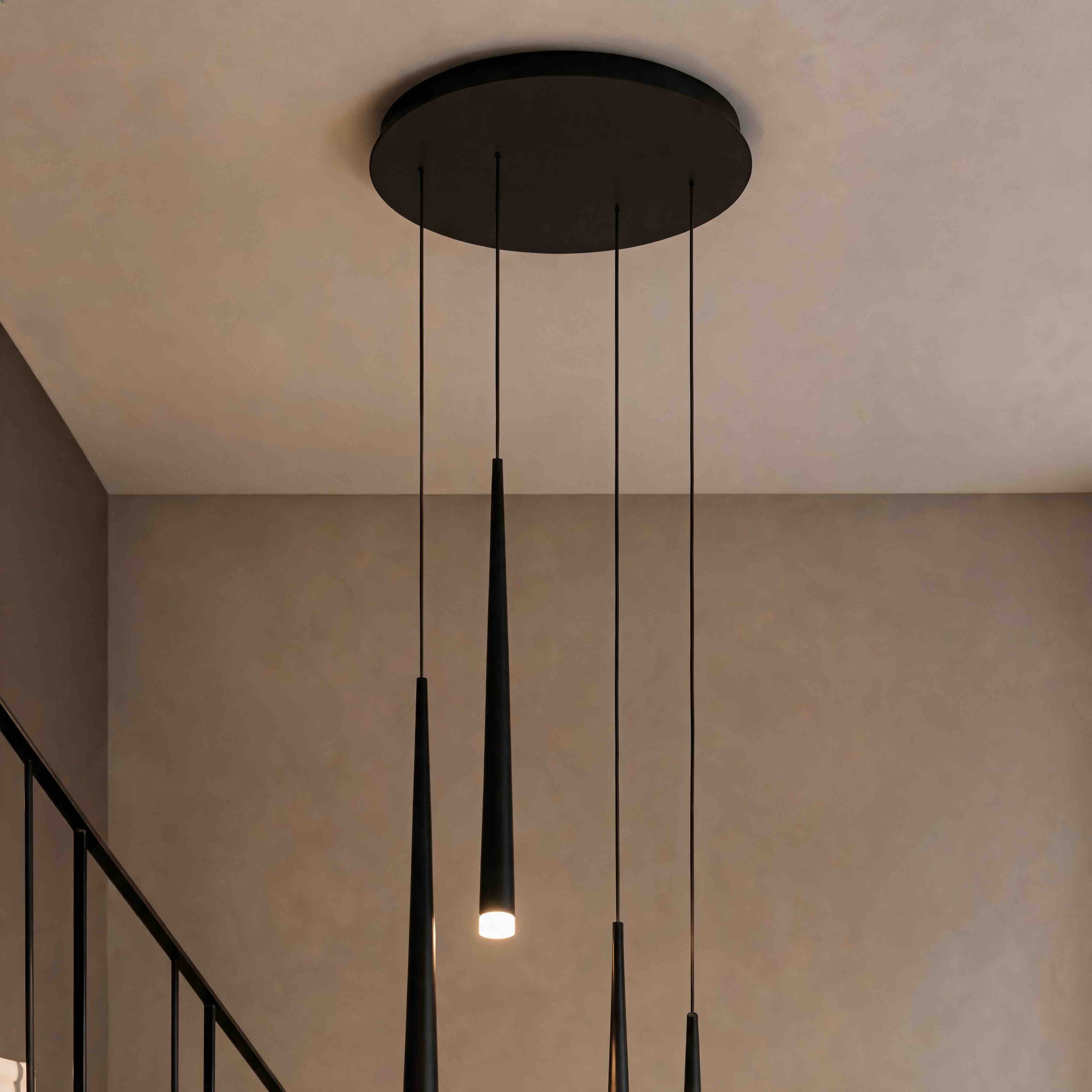 Modern Nordic Flush Mount Ceiling Light Adjustable Iron Acrylic Dimmable LED 6 Heads 18W 8