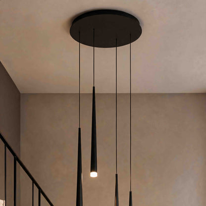 Modern Nordic Flush Mount Ceiling Light Adjustable Iron Acrylic Dimmable LED 6 Heads 18W 8
