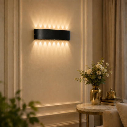 Modern Waterproof Outdoor Wall Light Aluminum Up-and-Down LED Sconce for Indoor and Outdoor Use