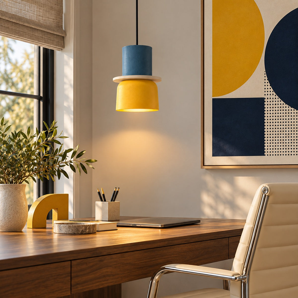 Modern Black Pendant Light Adjustable Metal Shade LED Pendant Lighting for Kitchen Island
