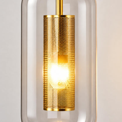 Modern Wall Light Wall Mounted Metal Frame Glass Shade LED Fixture for Ambiance