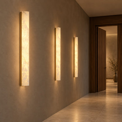 Modern Wall Light Wall Mounted Alabaster Glass LED Indoor Fixture for Elegant Illumination