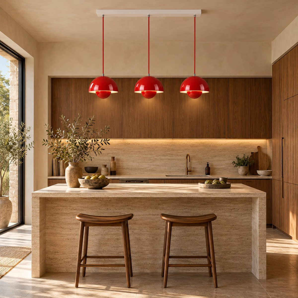 Modern Adjustable Black Pendant Light Hanging Metal LED for Kitchen and Home Lighting
