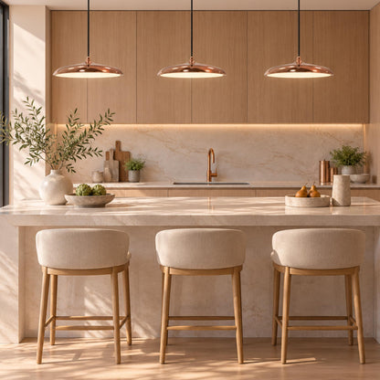 Modern Glass Pendant Lamp Hanging Light Adjustable LED Fixture for Kitchen Pendant Lighting