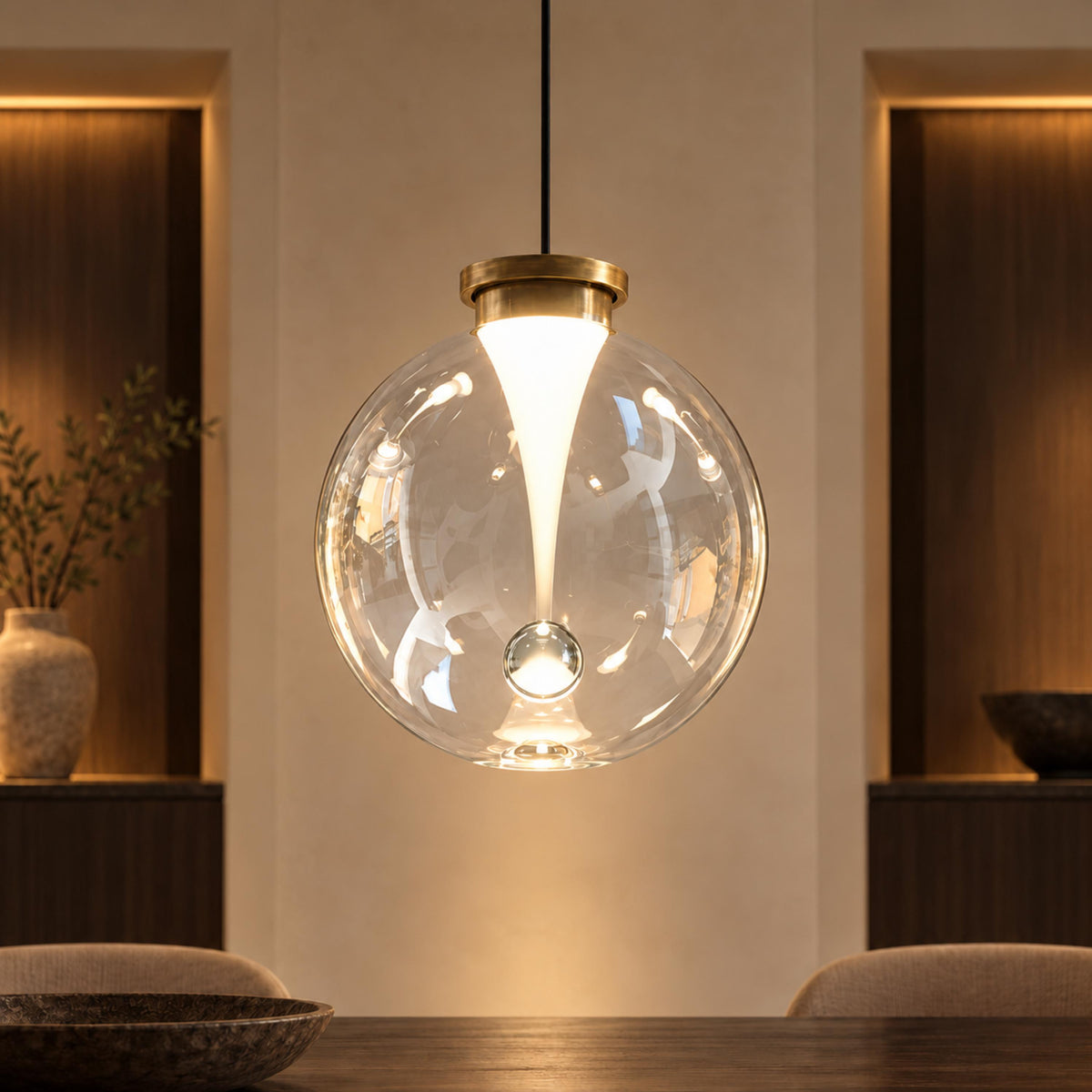Modern Pendant Light Hanging Adjustable Metal Shade LED for Kitchen Dining Room