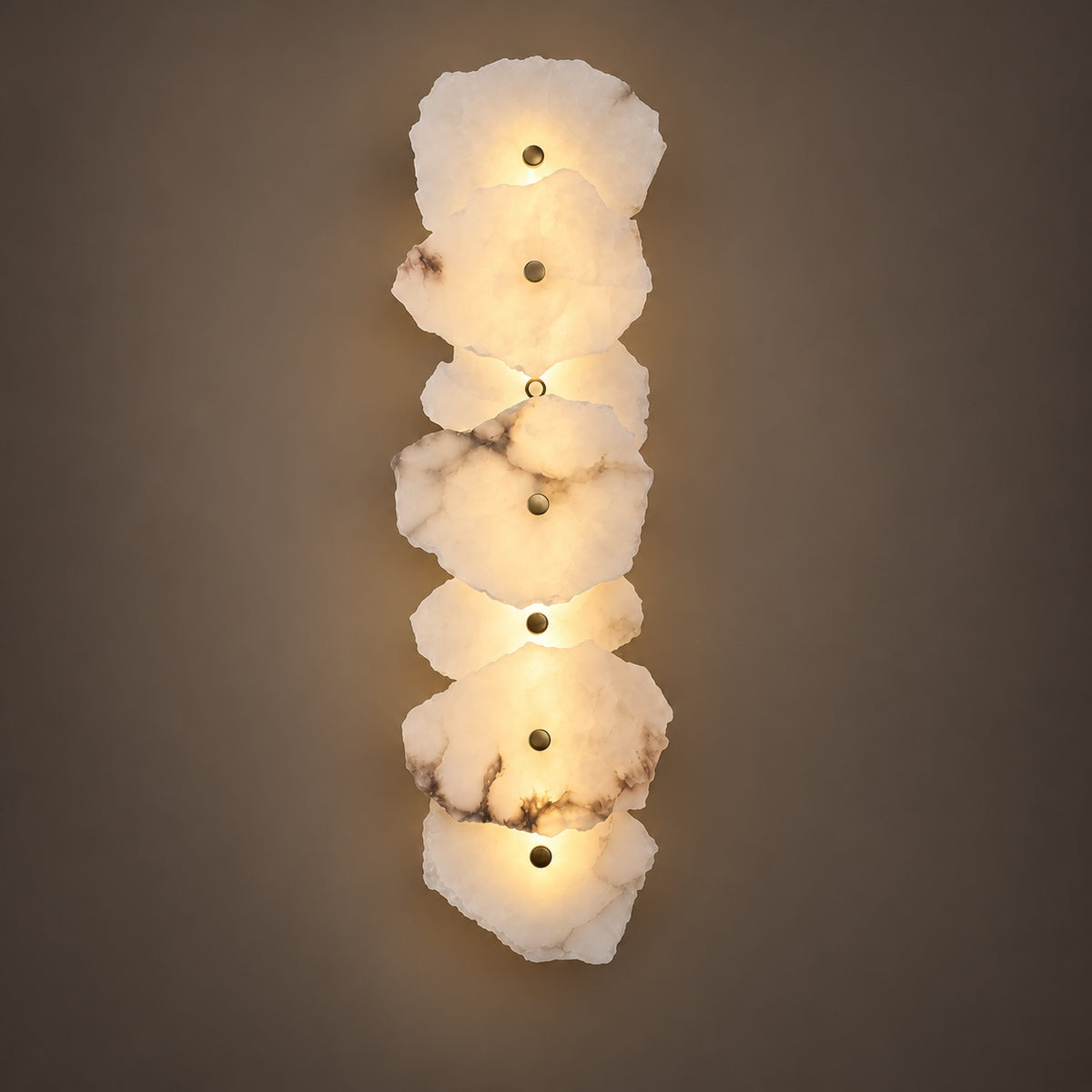Modern Wall Light Wall Mounted Alabaster Shade Ambient Illumination Fixture