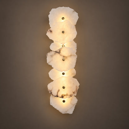 Modern Wall Light Wall Mounted Alabaster Shade Ambient Illumination Fixture