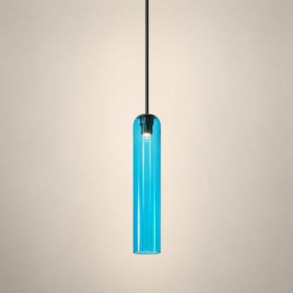 Modern Glass Pendant Lamp Adjustable Height LED Hanging Light for Kitchen Lighting