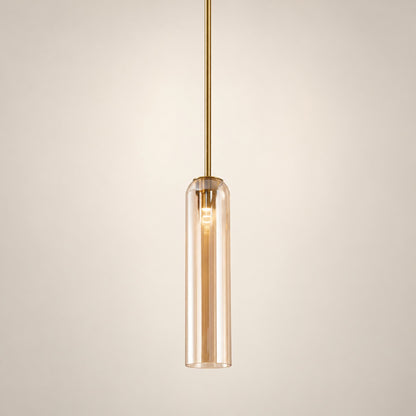Modern Glass Pendant Lamp Adjustable Height LED Hanging Light for Kitchen Lighting